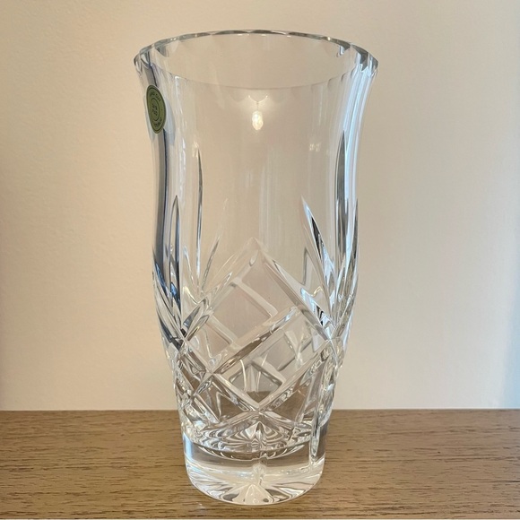 Bohemia Crystal 12" 24% Pbo Hand Cut Vase made in Czech Republic - Picture 5 of 13